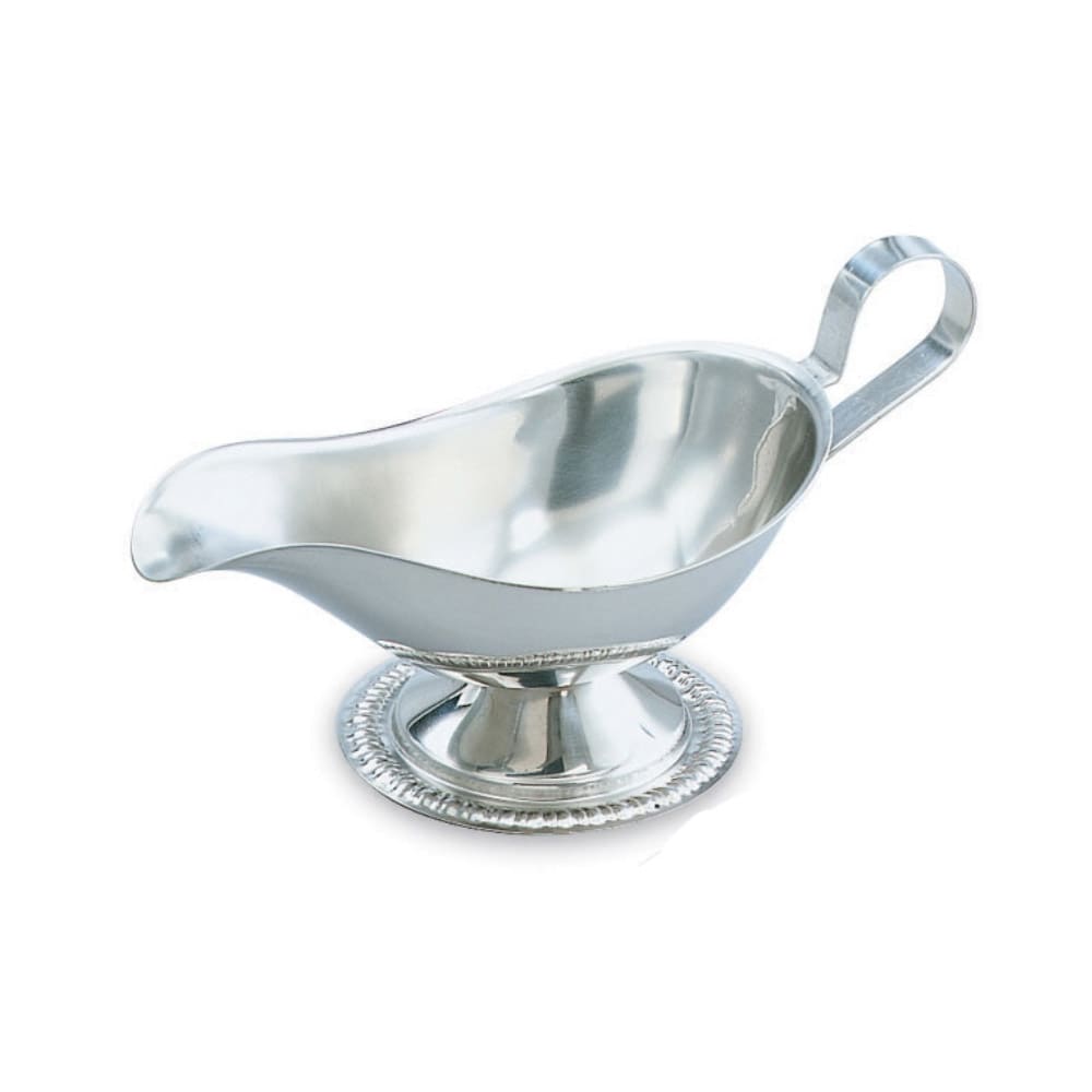 175-47578 8 oz Gravy/Sauce Boat - Gadroon Base, Stainless