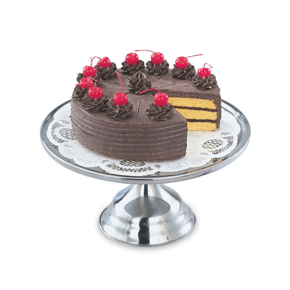 175-48023 13" Cake Stand - 7 3/8" H, Stainless