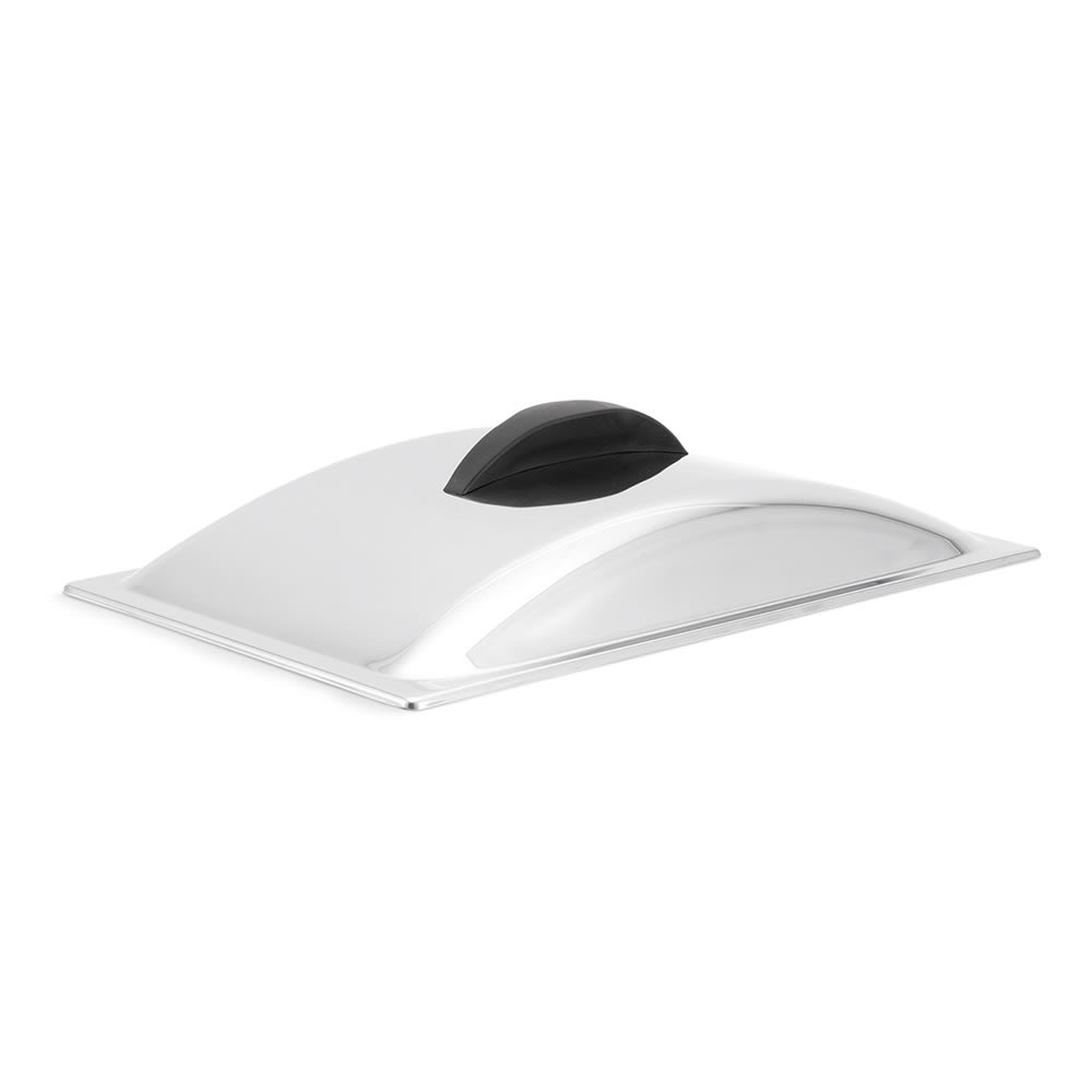 175-49339 Full-Size Chafer Dome Cover - Nylon Handle, Mirror-Finish Stainless