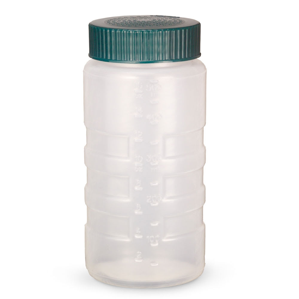 175-496113191 16 oz Dredge w/ Vista Green Fine Lid, Polyethylene