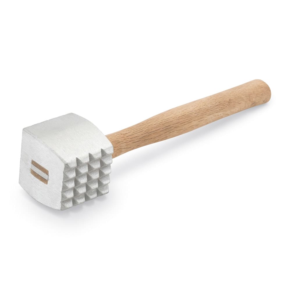 175-47712 13 1/4" Meat Tenderizer - Hickory Handle, Cast Aluminum