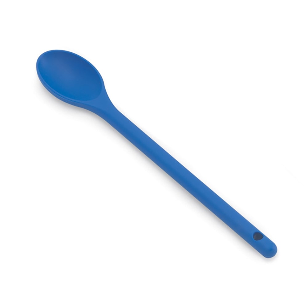 175-4689830 12" Prep Spoon - Nylon Blue
