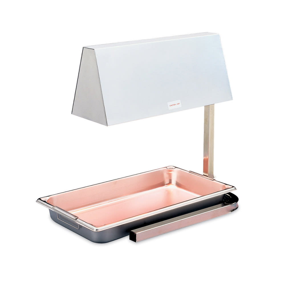 175-72500 2 Bulb Heat Lamp w/ Adjustable Arm, Chrome/Stainless, 120v