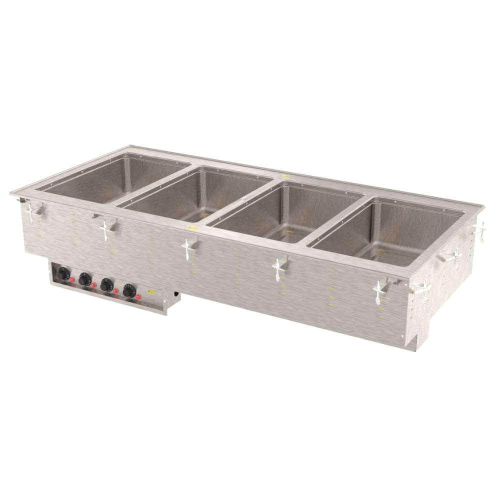 175-3640761 Drop-In Hot Food Well w/ (4) Full Size Pan Capacity, 208 240v/1ph