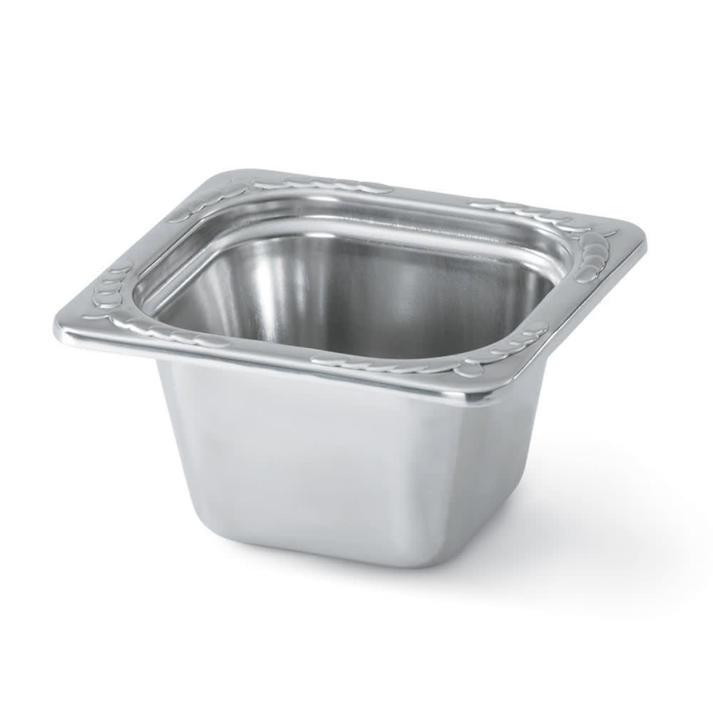 175-8264220 Miramar® 1/6 Size Decorative Foodpan - Stainless