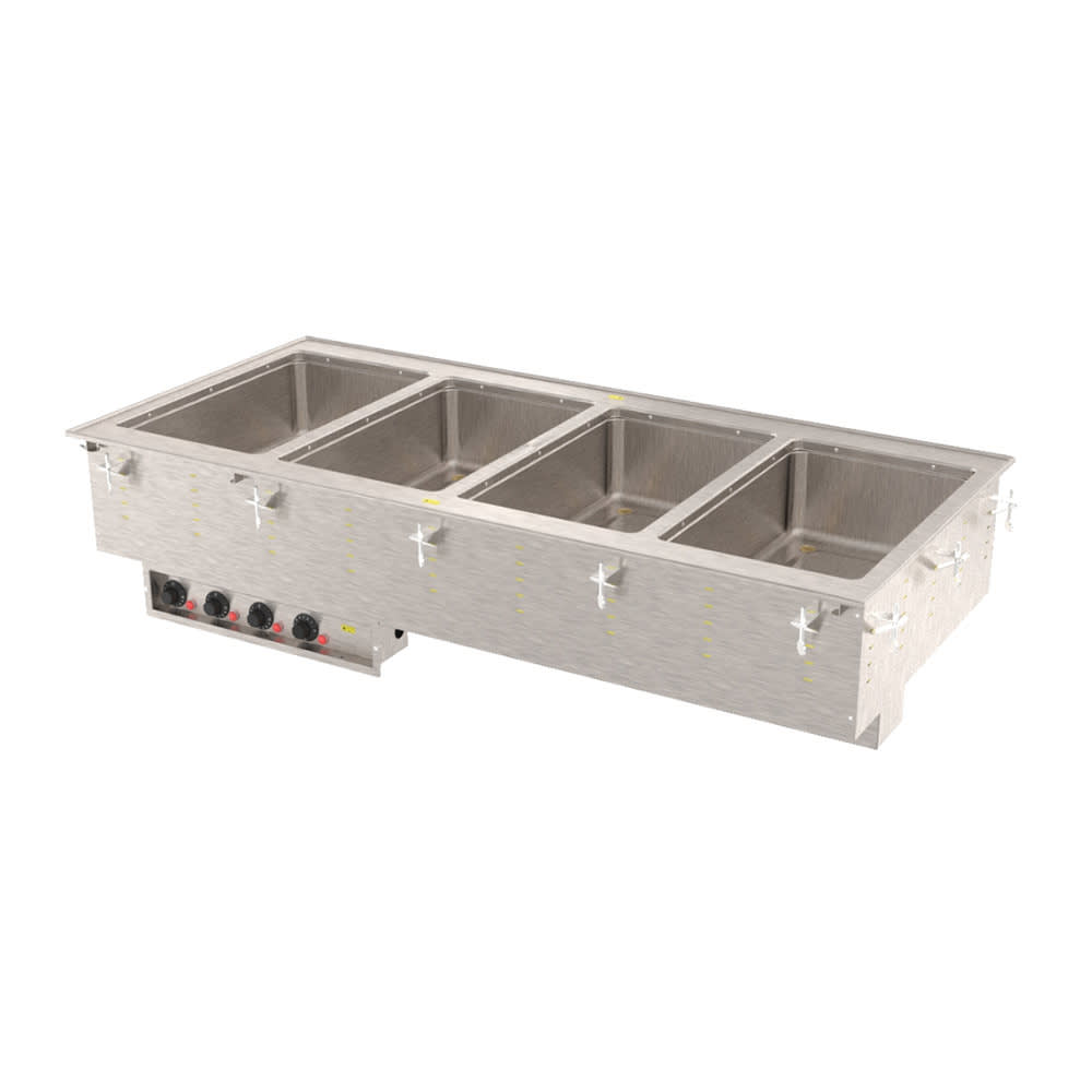 175-36474 Drop-In Hot Food Well w/ (4) Full Size Pan Capacity, 240v/1ph