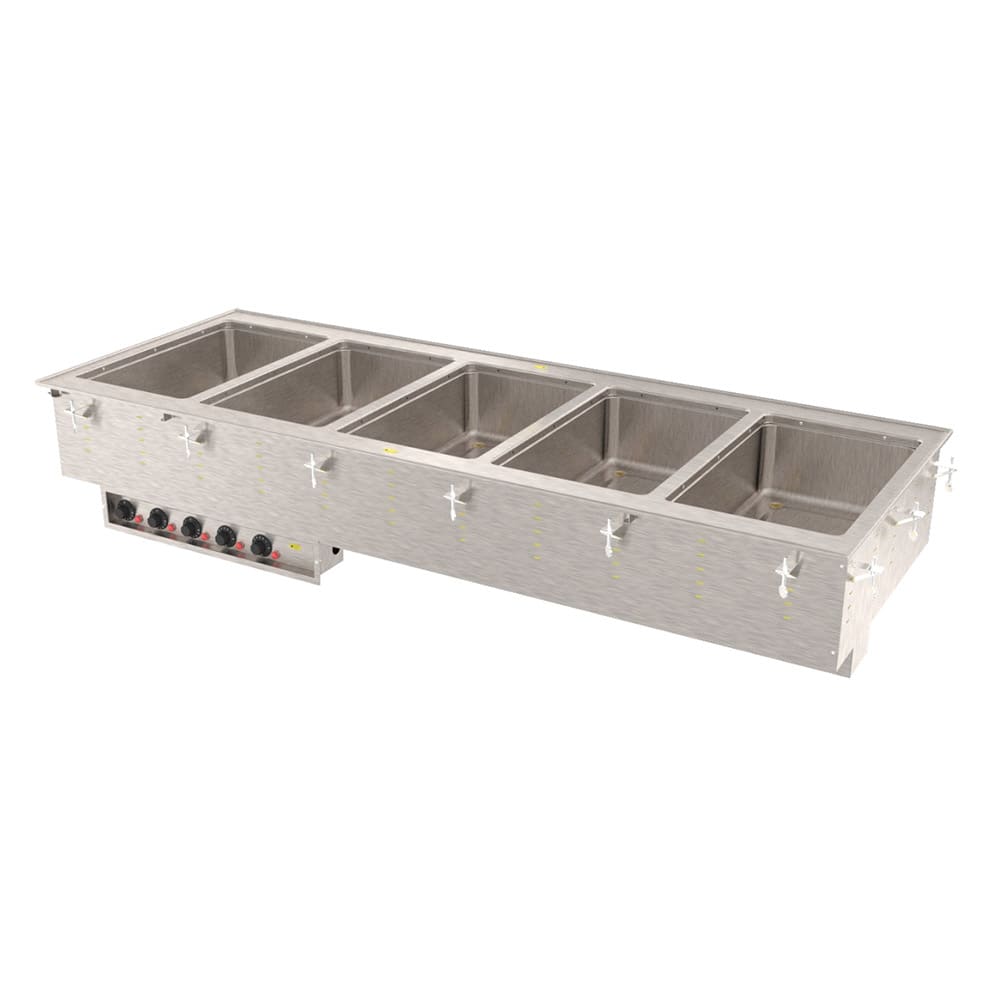 175-36475 Drop-In Hot Food Well w/ (5) Full Size Pan Capacity, 240v/1ph