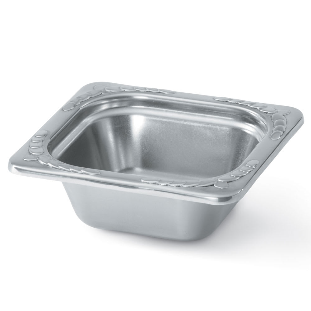 175-8262220 Miramar® 1/6 Size Decorative Foodpan - Stainless