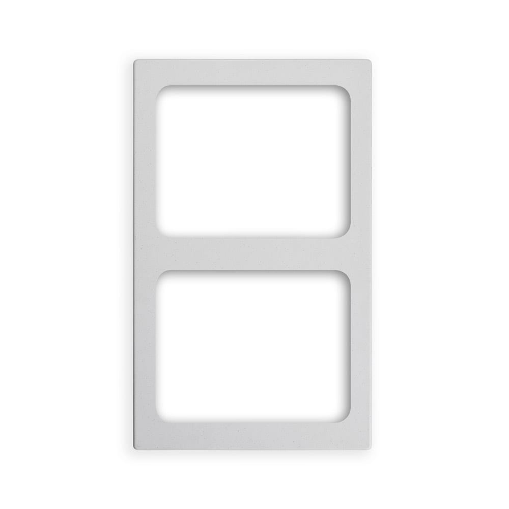 175-8244120 Miramar (2)Half-Size Pan Template - 12x20" White Stone