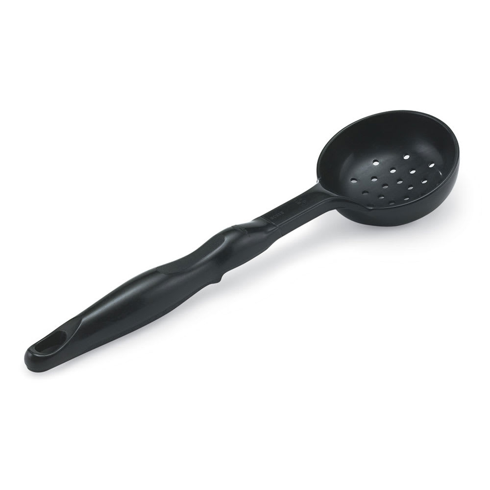 175-5284020 6 oz Round Perforated Spoodle - Black