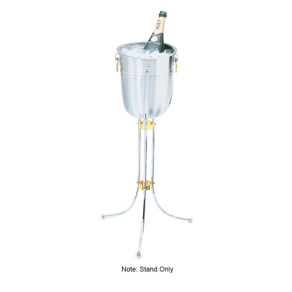 175-46800 29 1/4" Wine Bucket Stand - Stainless Steel, Chrome Plated