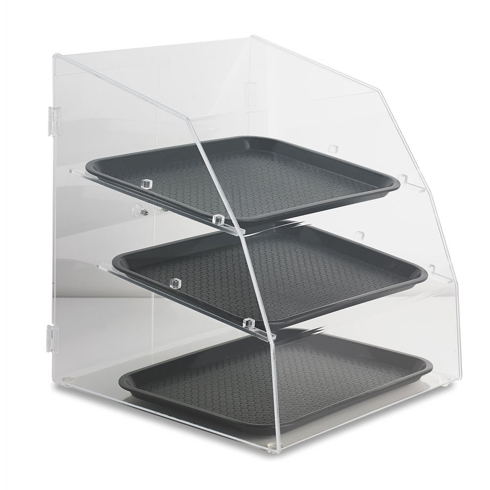 175-LBC14183R06 Curved-Front Pastry Display Case -  (3)14x18" Trays