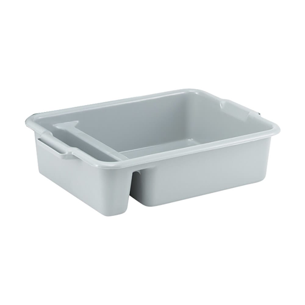 175-52632 Signature Bus Box w/ (2) Compartments - 23" x 17 1/2" x 6", Gray