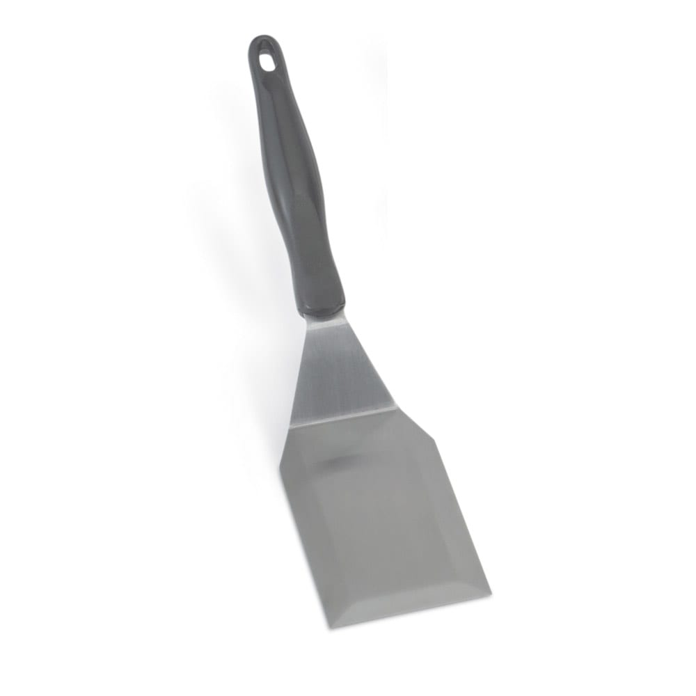 175-4808720 Jacob's Pride® 13 1/2" Heavy Duty Solid Beveled Turner - Black Handle