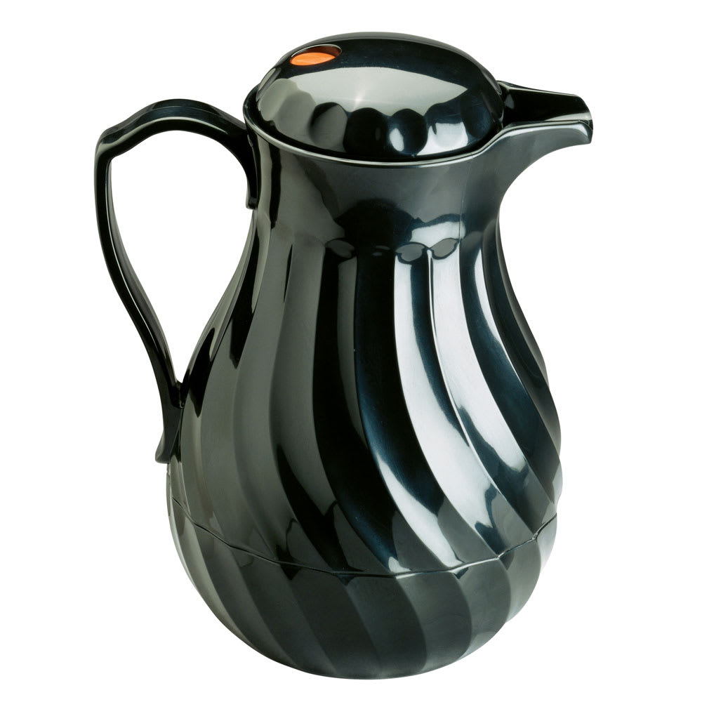 175-52174BK 64 oz Beverage Server - 3 Color Tabs, Poly, Black