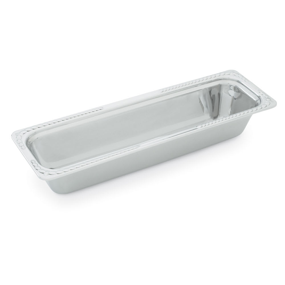 175-8230920 4 2/5 qt Miramar® Decorative Half Size Long Rectangular Pan - Stainless