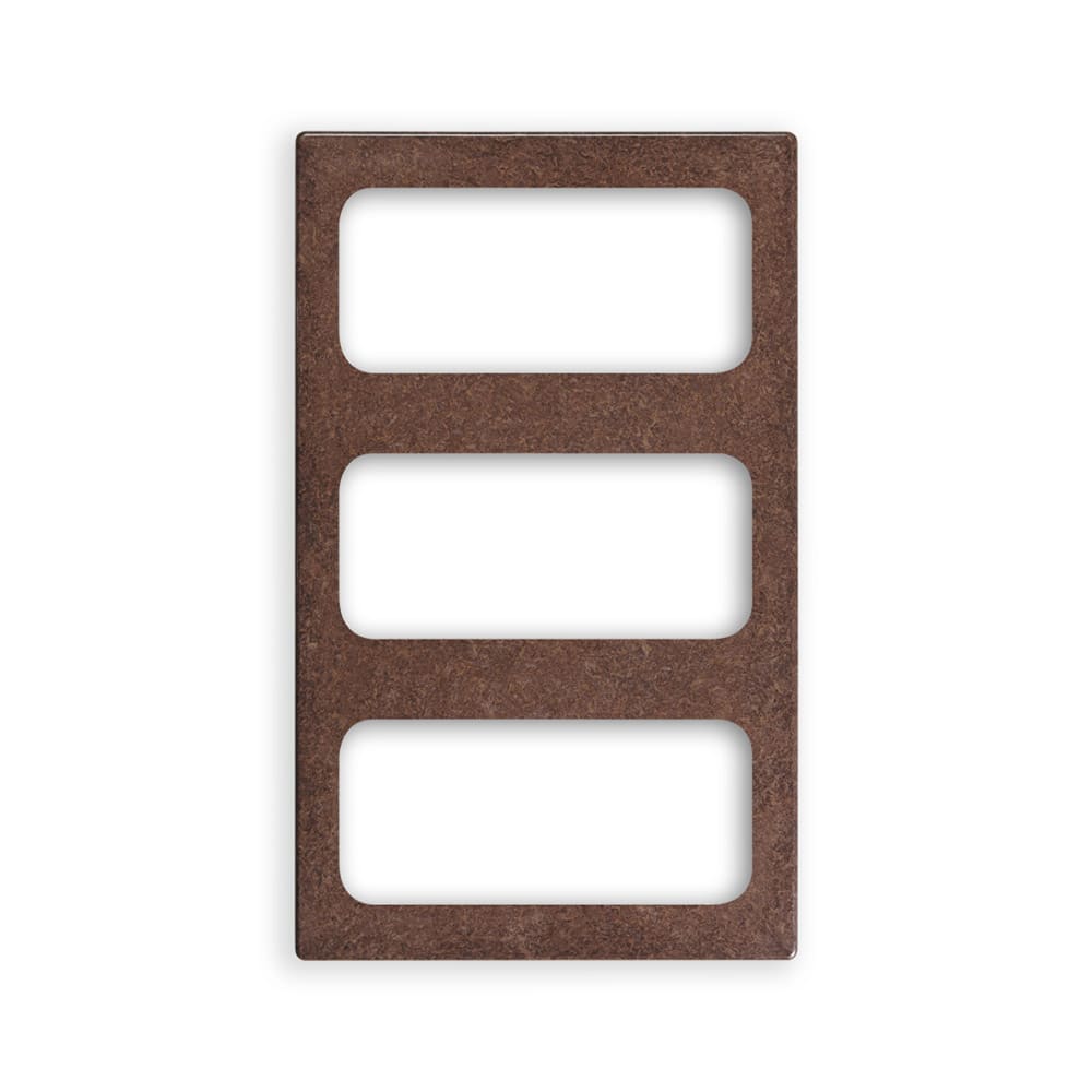 175-8244222 Miramar (3)1/3 Size Pan Template - 12x20" Brown Granite