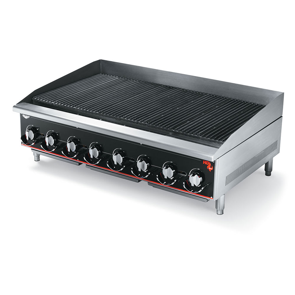 175-948CGNG 48" Gas Charbroiler w/ Cast Iron Grates - Manual Controls