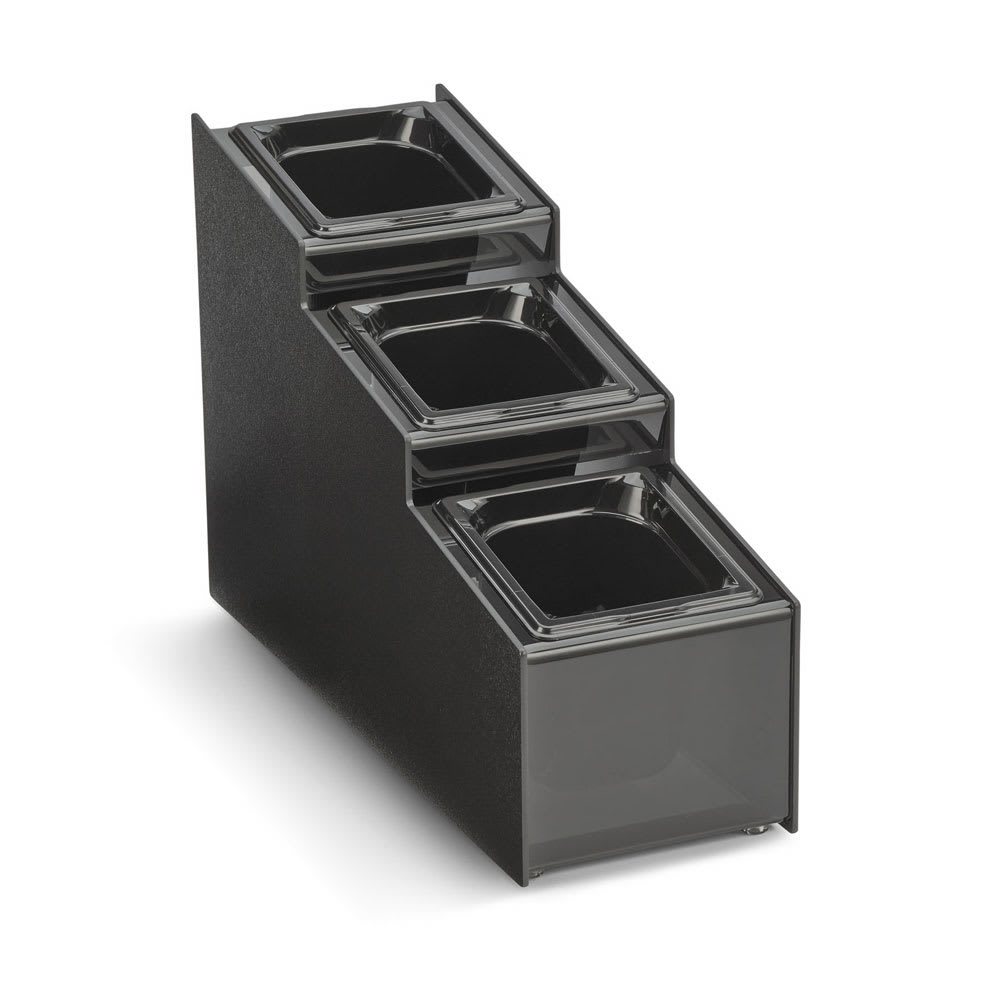 175-CTCPAN36 Condiment Organizer w/ (3) Bins - Black