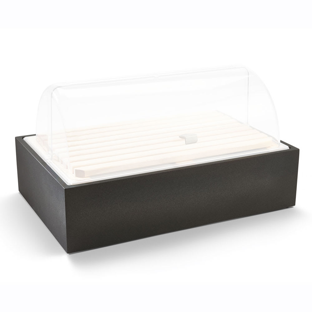 175-V904200 Rectangular Base for Food Pan - 22 7/16" x 14 9/16" x 5 11/16", Wood,...
