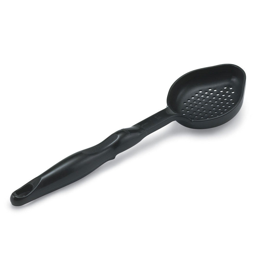 175-5292920 4 oz Oval Perforated Spoodle - Black