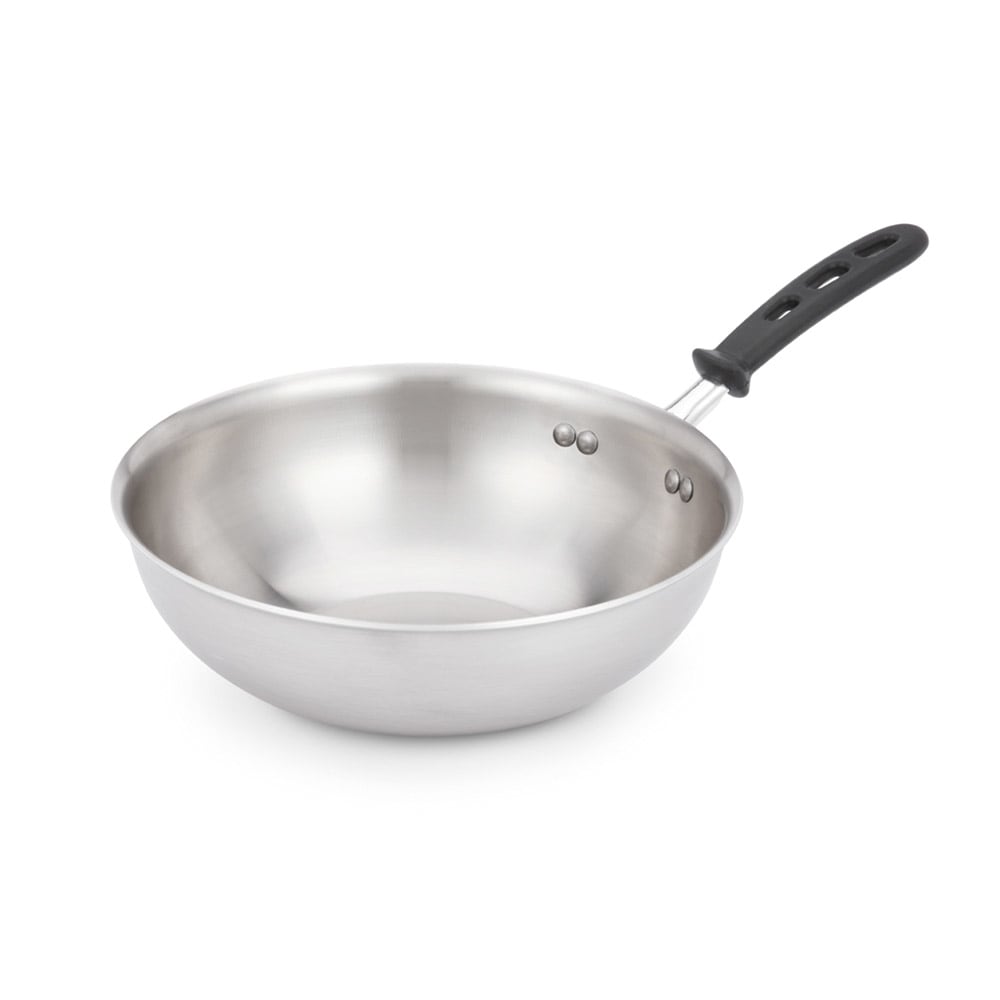 175-77754 Jacob's Pride® 14" Stainless/Aluminum Stir Fry Pan - Induction Ready