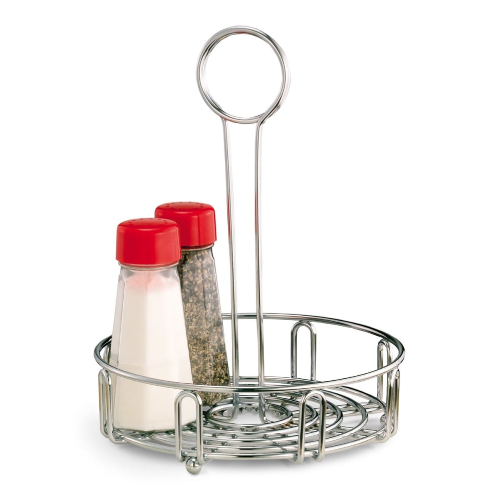 175-WR1023 Round Condiment Caddy - Chrome Plated Wire