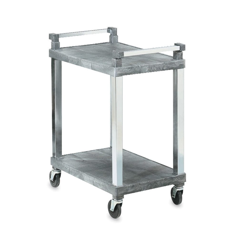 175-97102 3 Level Polymer Utility Cart w/ 300 lb Capacity, Flat Ledges