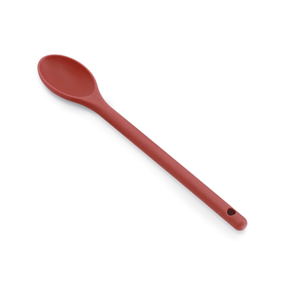 175-4689840 12" Prep Spoon - Nylon Red