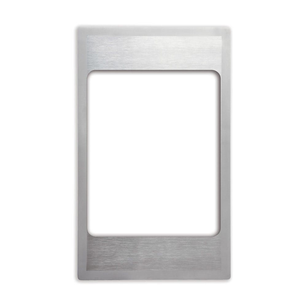 175-8242916 Miramar® Template - (1) Large Rectangle Pan, 21 1/8" x 12 3/4", Stainless