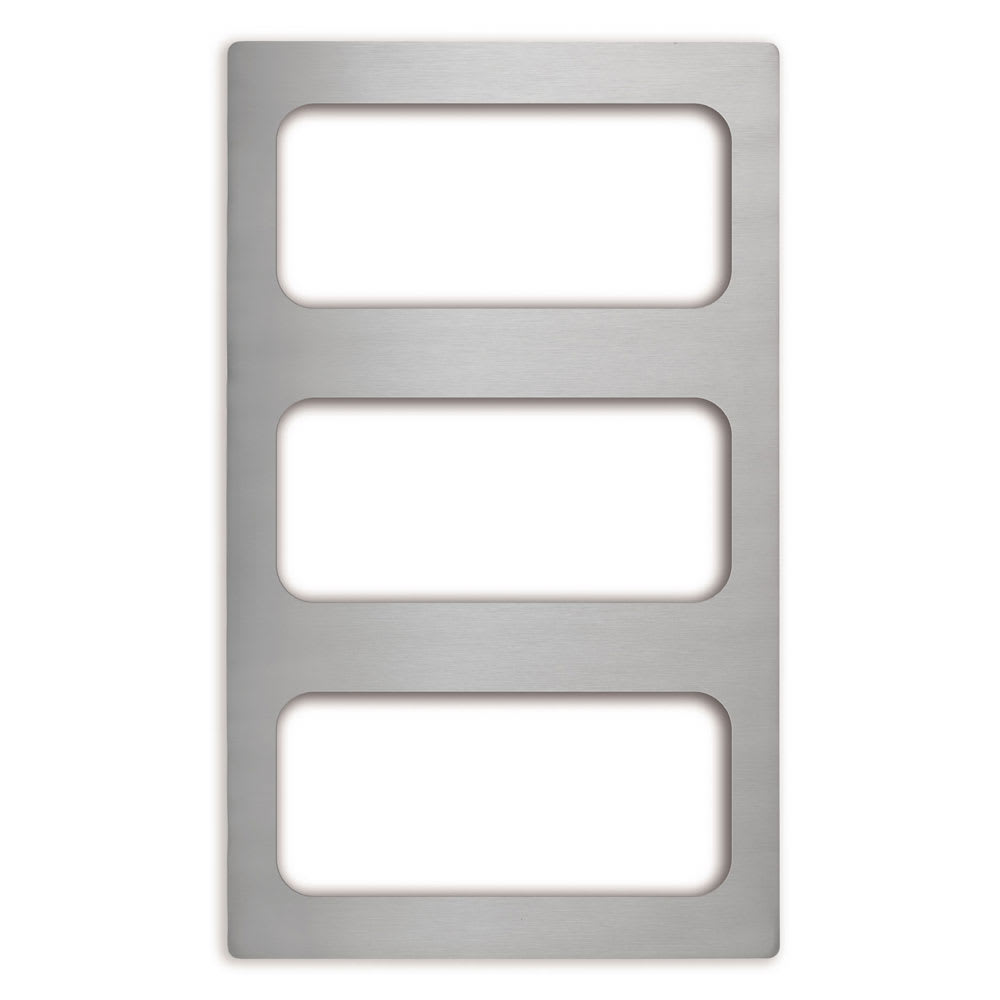 175-8244214 Miramar (3)1/3 Size Pan Template - 12x20" Stainless