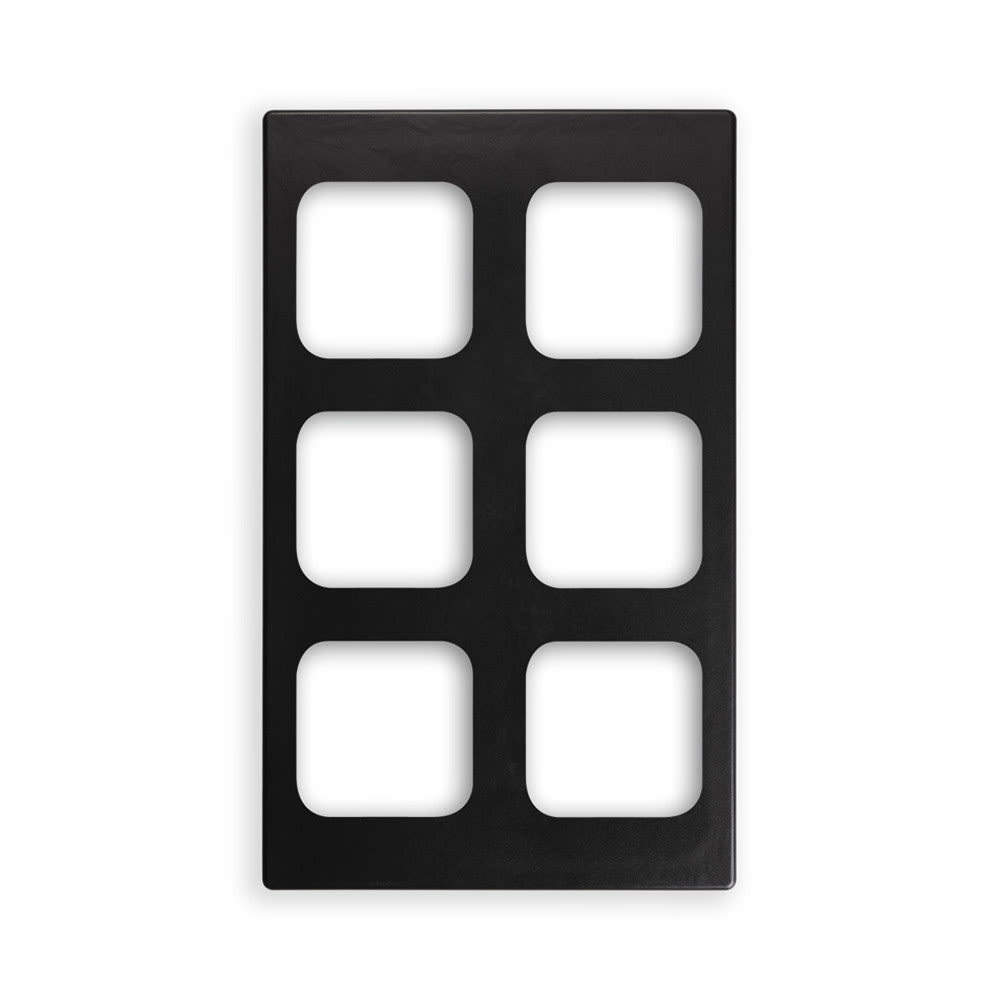 175-8244318 Miramar (6)1/6 Size Pan Template - 12x20" Black