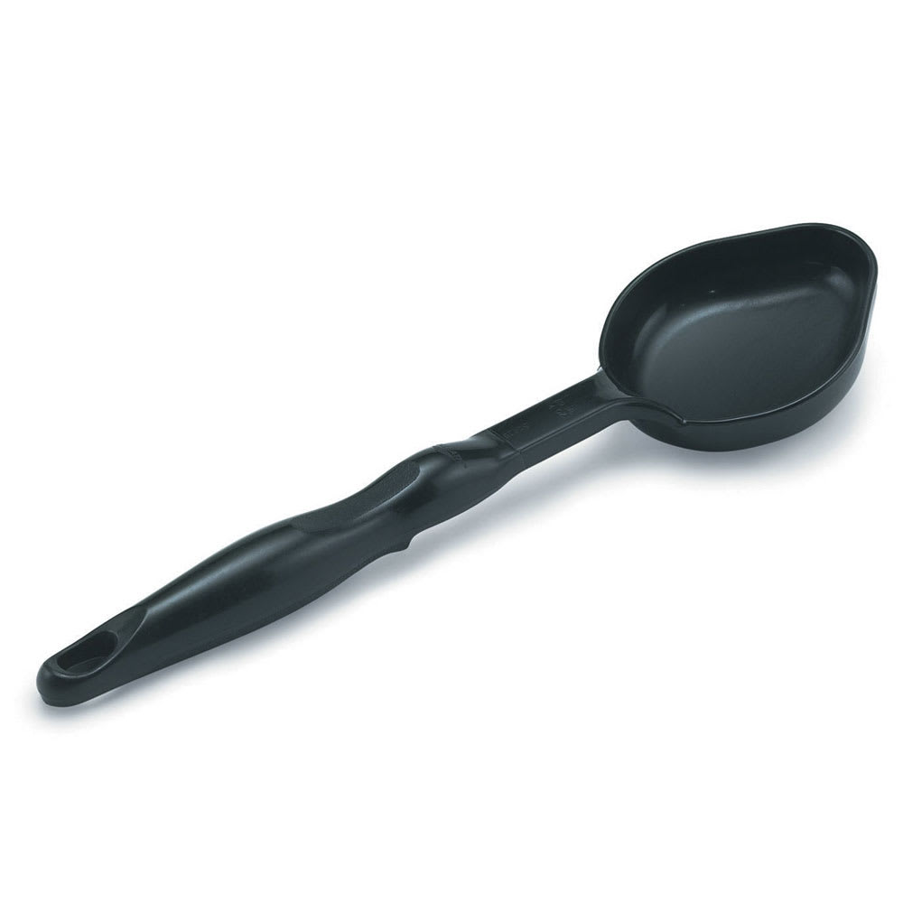 175-5293320 6 oz Oval Solid Spoodle - Black