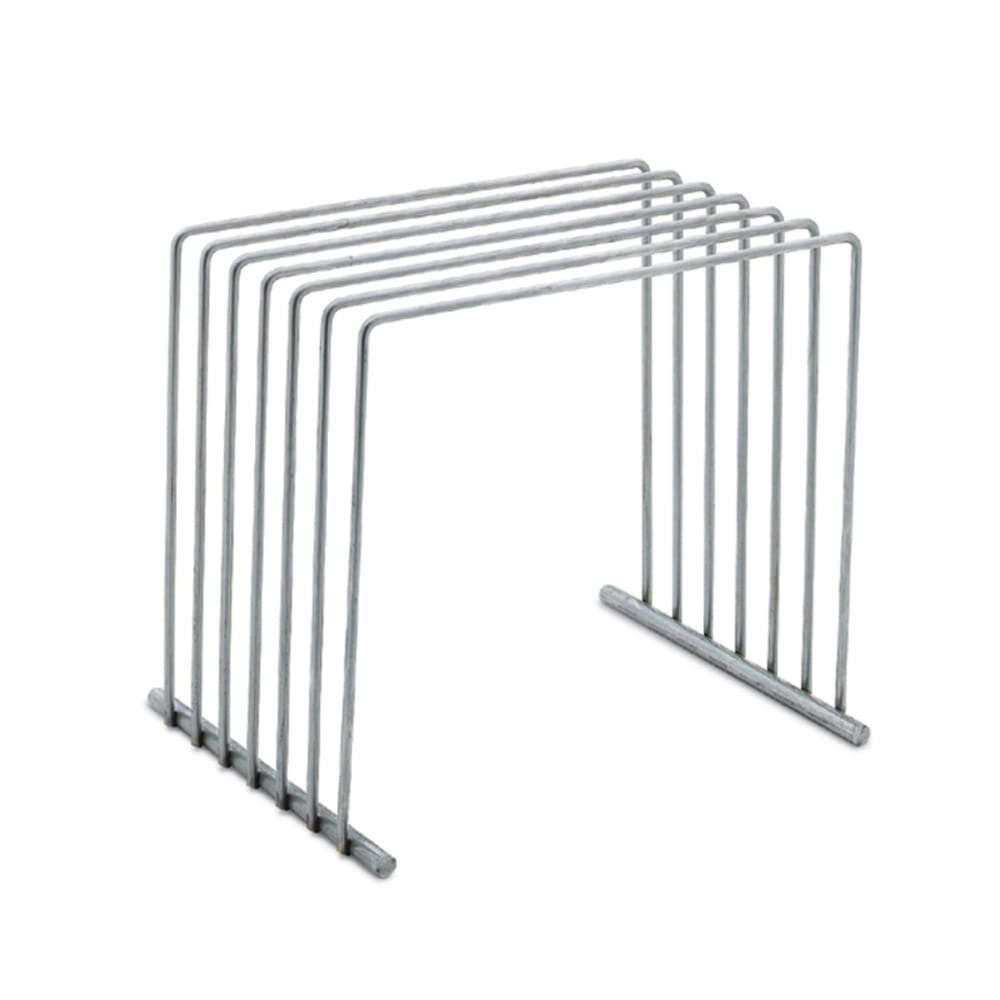 175-52100 6 Slot Cutting Board Rack - Stainless, 8" x 10" x 9"