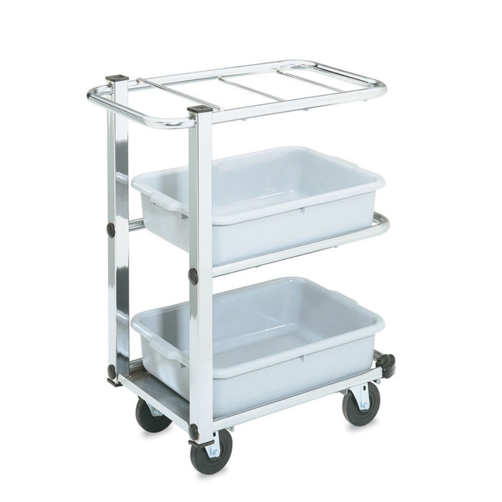 175-97186 3 Shelf Utility Cart - Single Cantilever, Chrome