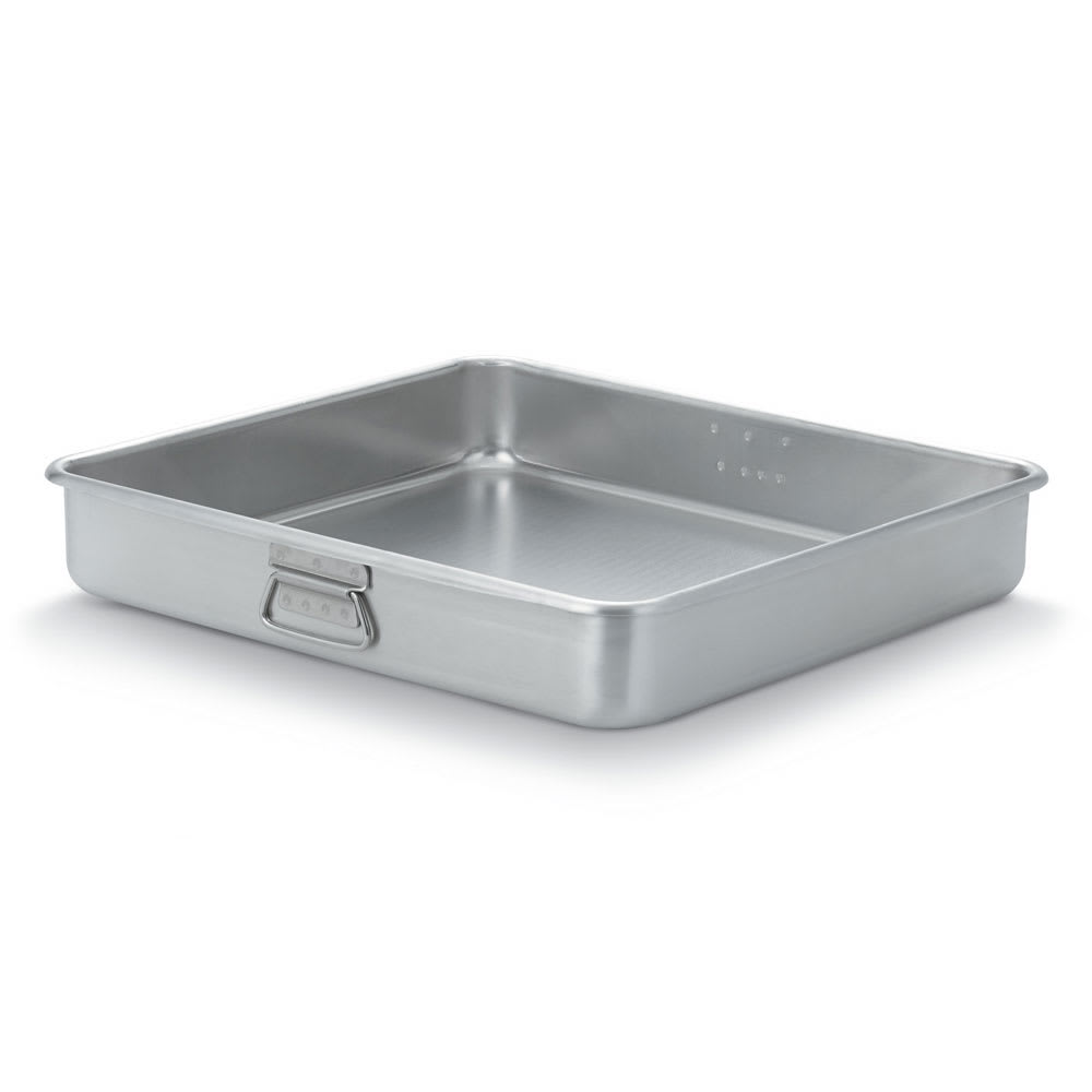 175-68364 23 1/2 qt Roasting Pan Top - Loop Handles, 19 13/16x21 13/16x3 5/8" Aluminum