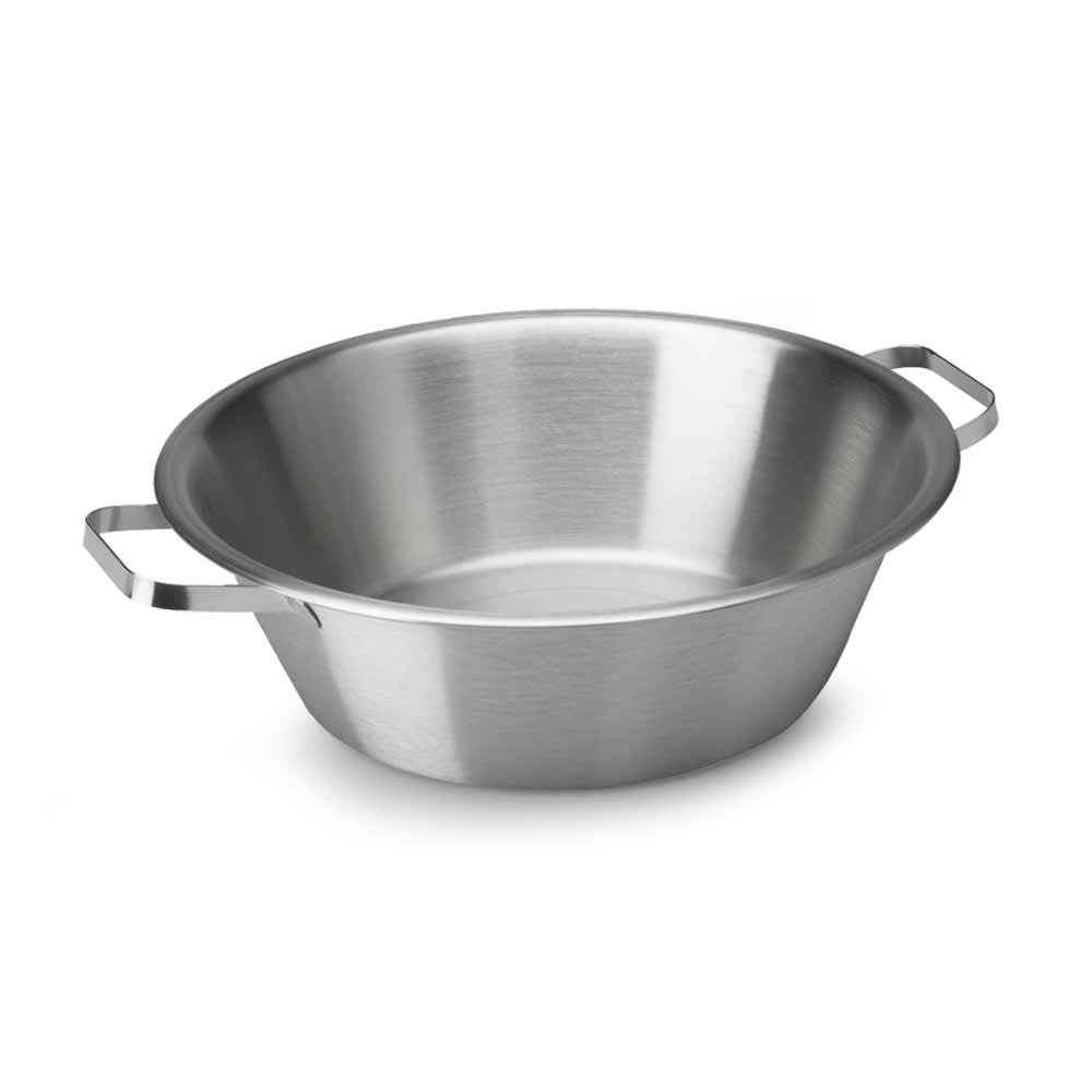 175-72240 24 qt Round Food Container Pan - Stainless