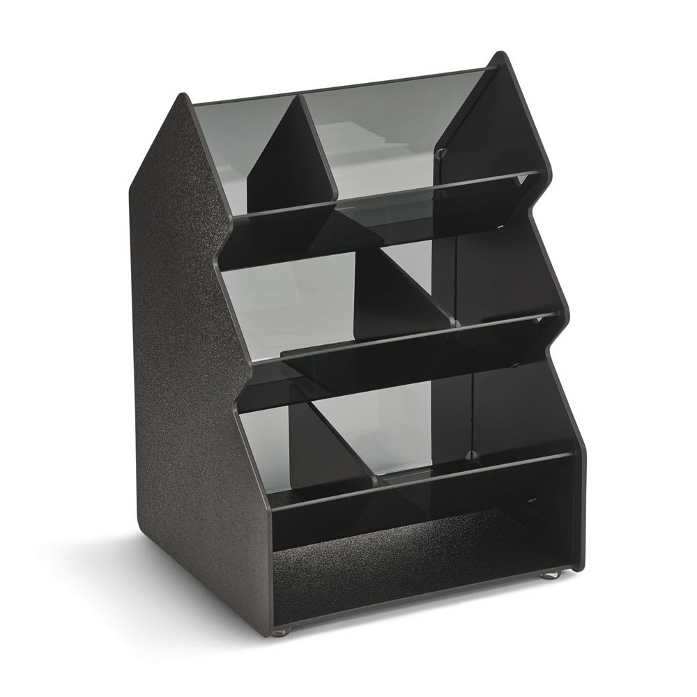 175-CTC3X2V Condiment Organizer w/ (6) Bins - Black