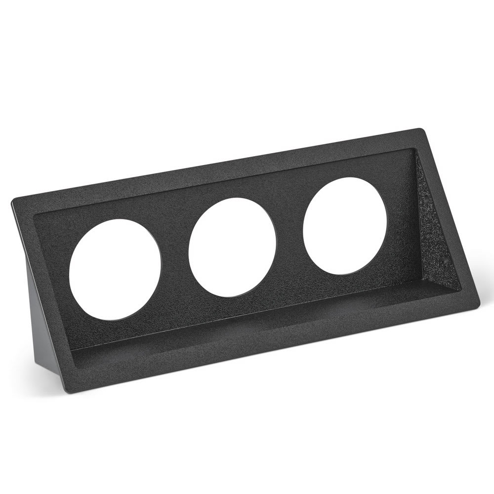 175-FMF3 6 Cylinder Flatware Holder - 10 1/8" x 16" x 12 5/8", Plastic, Black