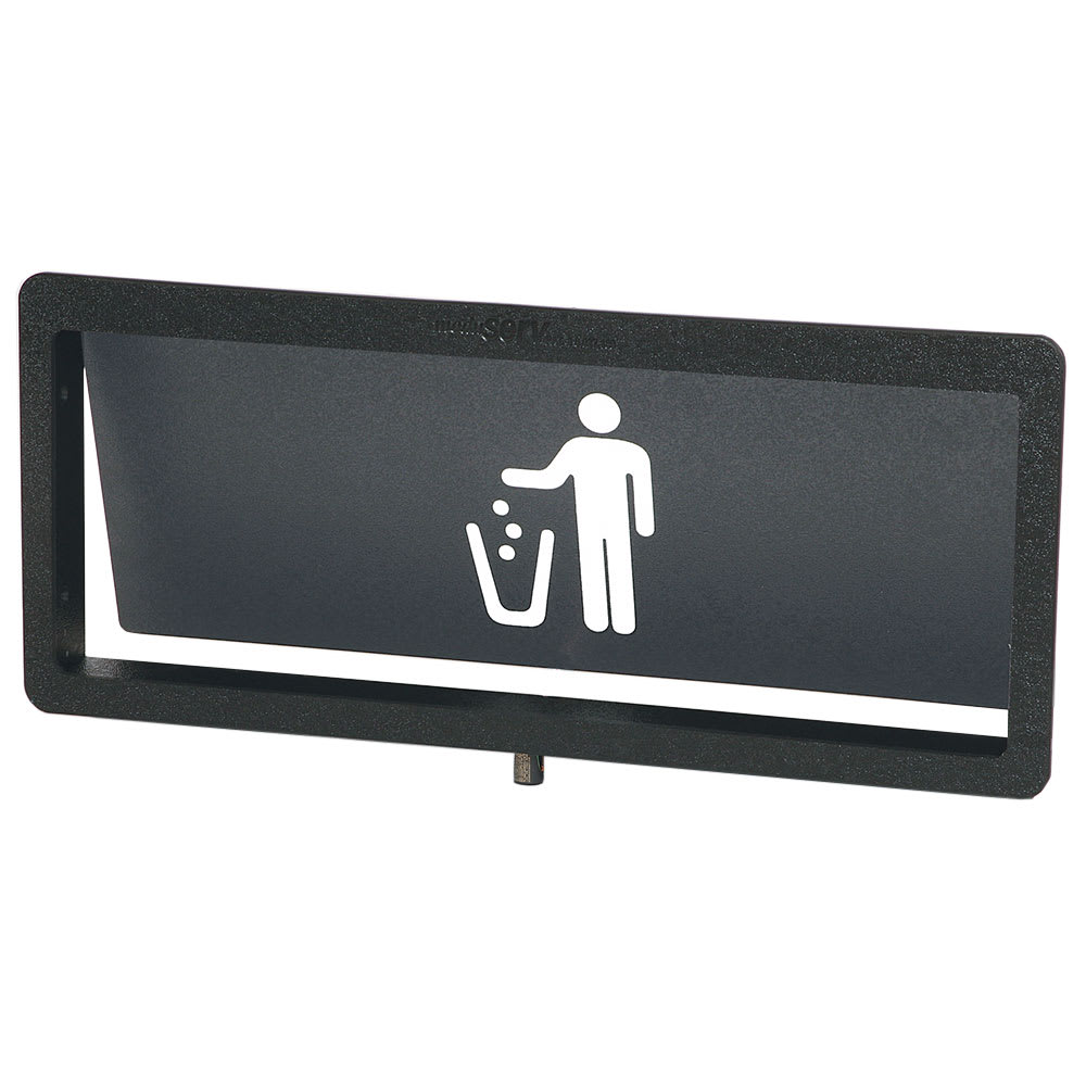 175-MT2 Large Trash Receptacle Door - 7 1/2" x 17 5/8", Black