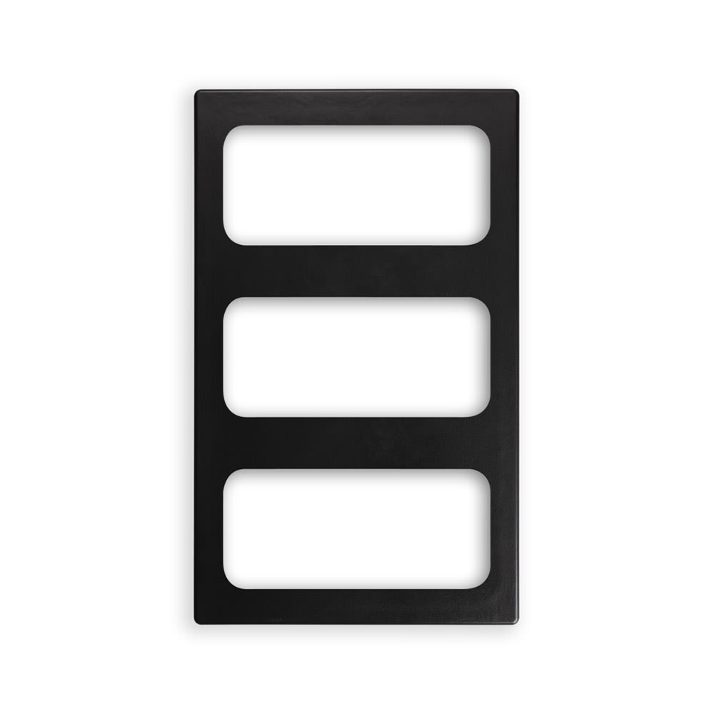 175-8244218 Miramar (3)1/3 Size Pan Template - 12x20" Black