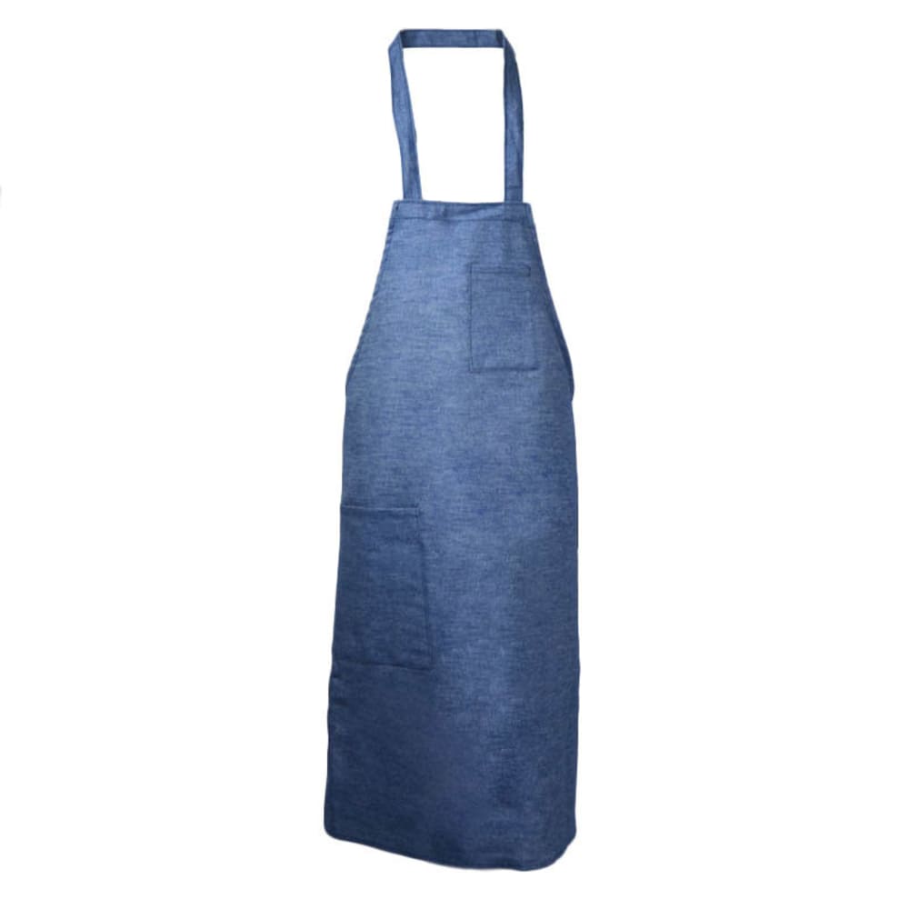 176-335DE Deluxe Apron, Pockets, Bib, Denim