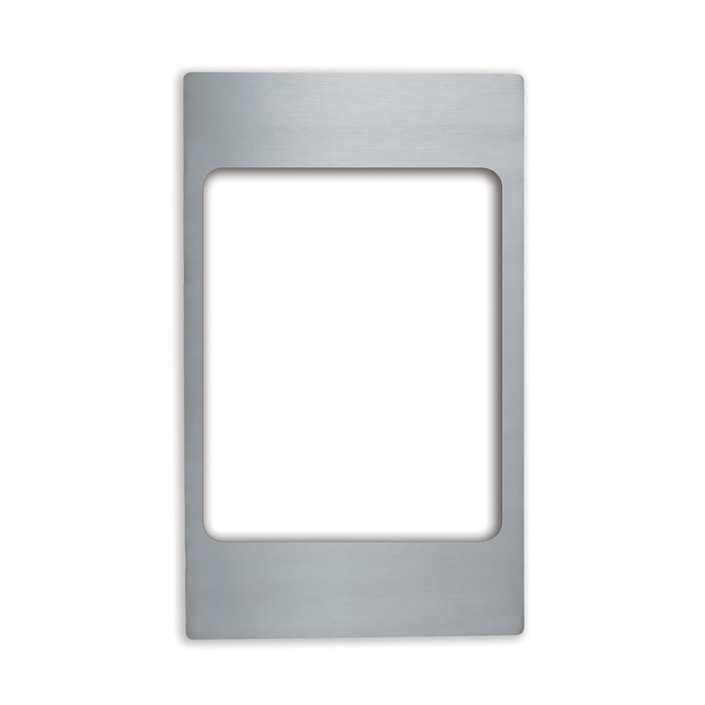 175-8242914 Miramar® Template - (1) Large Rectangle Pan, 21 1/8" x 12 3/4", Stainless