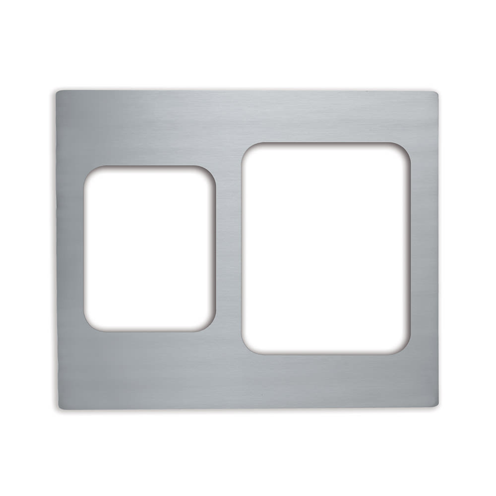 175-8250814 Miramar® Template - Double-Well, (1) Large and (1) Small Rectangle Pan, 21 1/8"...