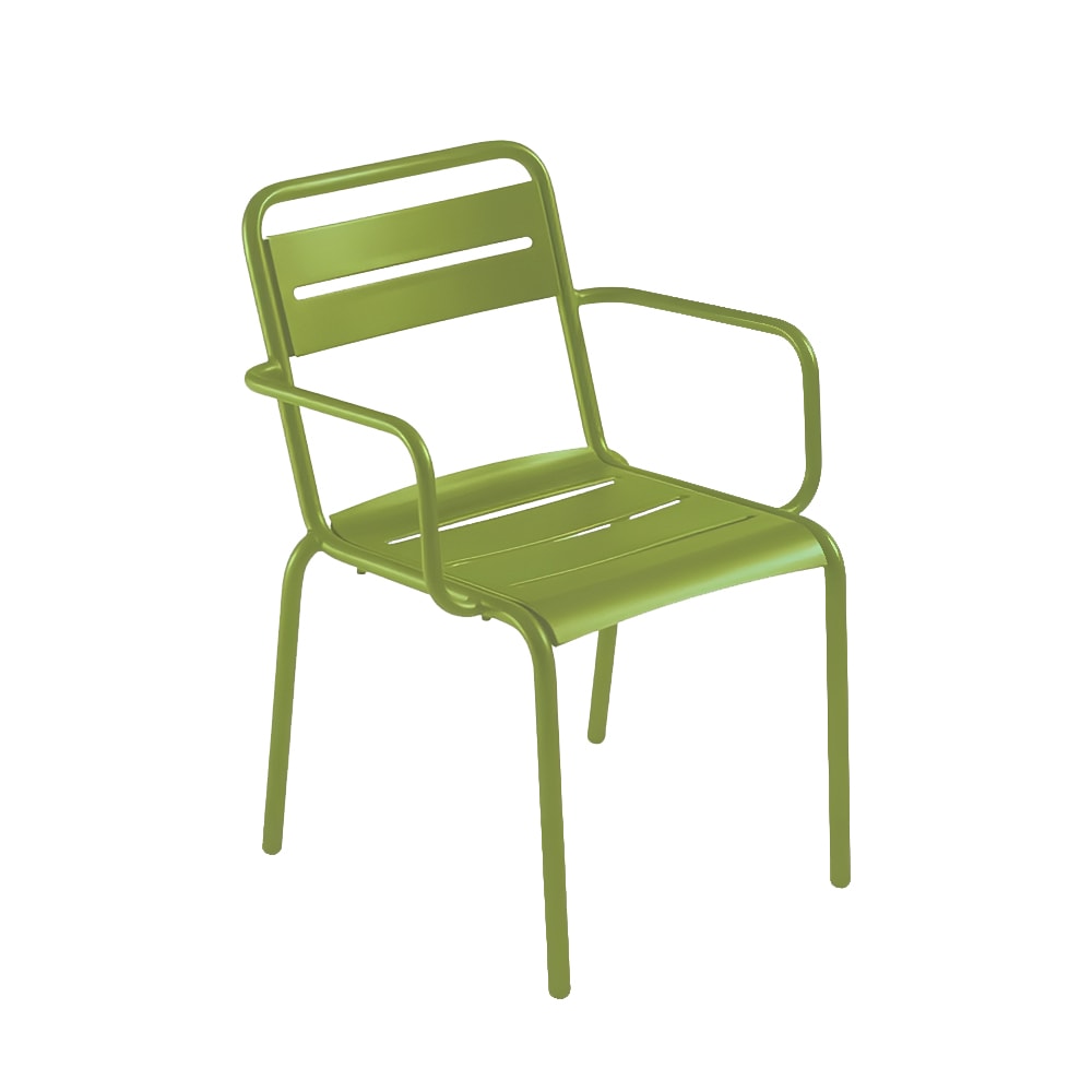 emu 162 Star Indoor Outdoor Stackable Armchair Steel Green