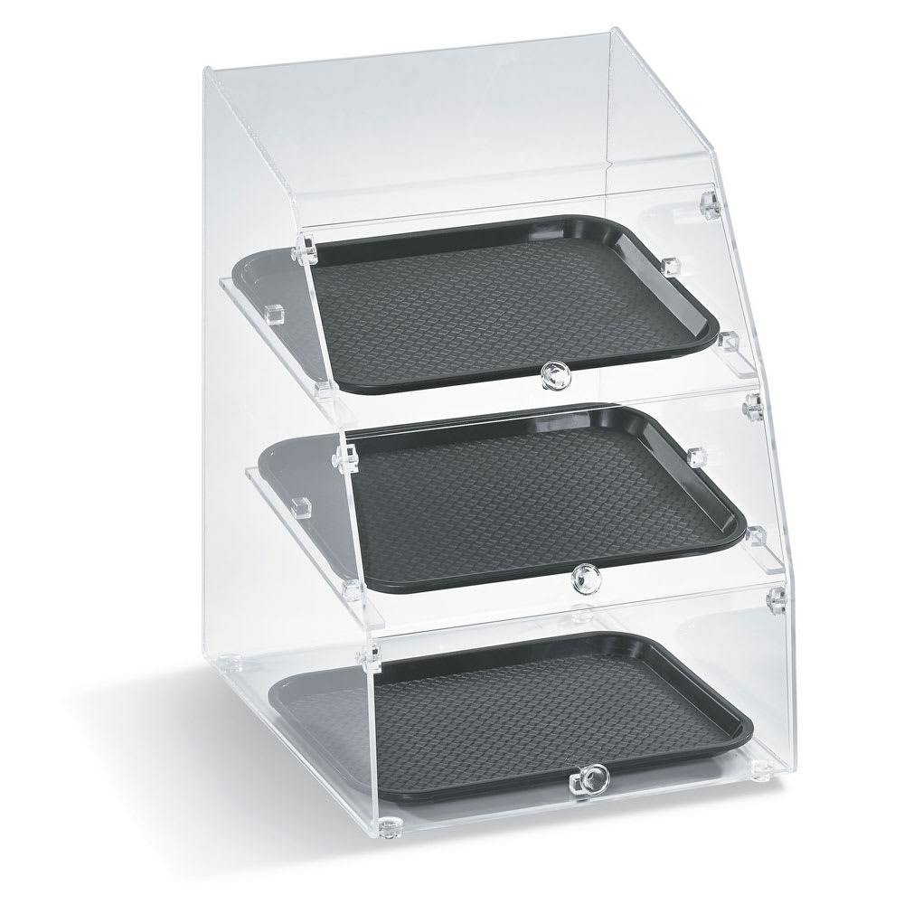 175-MBC10143F06 Curved-Front Pastry Display Case -  (3)10x14" Trays