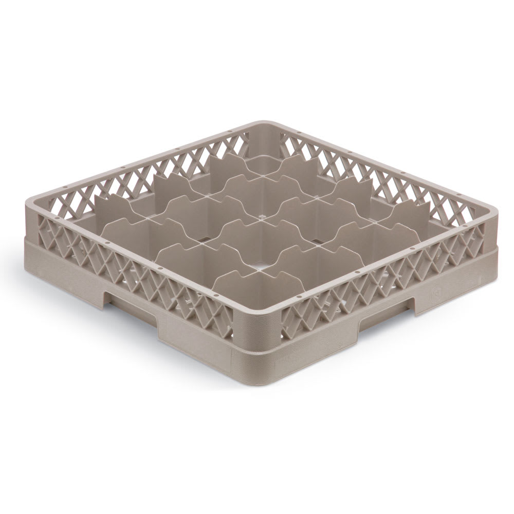 175-TR4DDDA Traex® Glass Rack w/ (16) Compartments - (4) Extenders, Beige