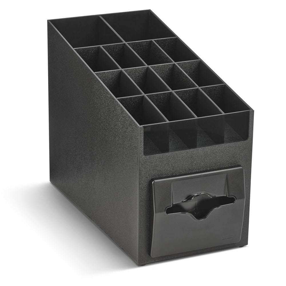 175-CTNO06 100 Napkin Dispenser w/ Adjustable Condiment Compartments - 9" x 15 3/16", P...