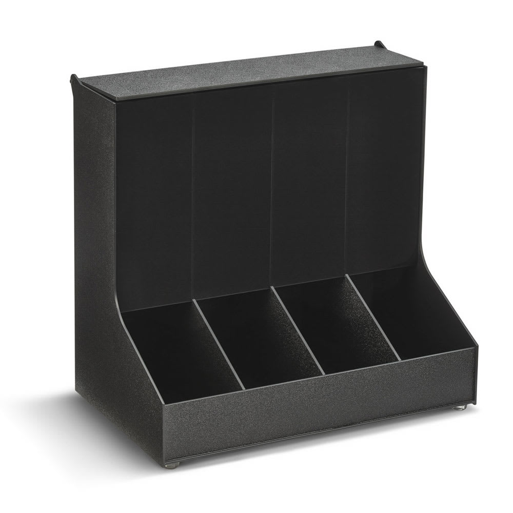 175-CFIFO4 Condiment Organizer w/ (4) Bins - Black