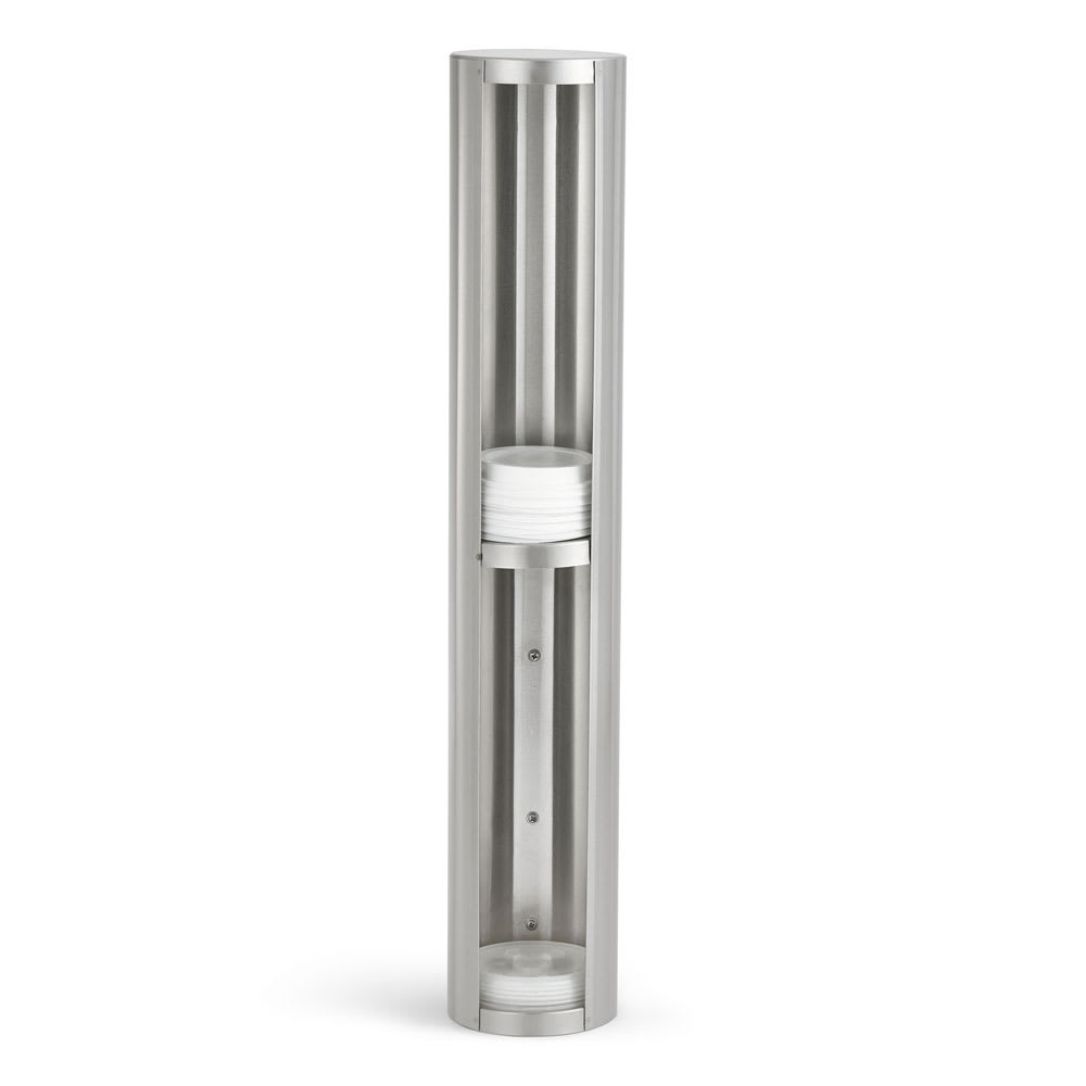 175-LD22 2 Tier Lid Dispenser for 4 1/8" Lids, Stainless
